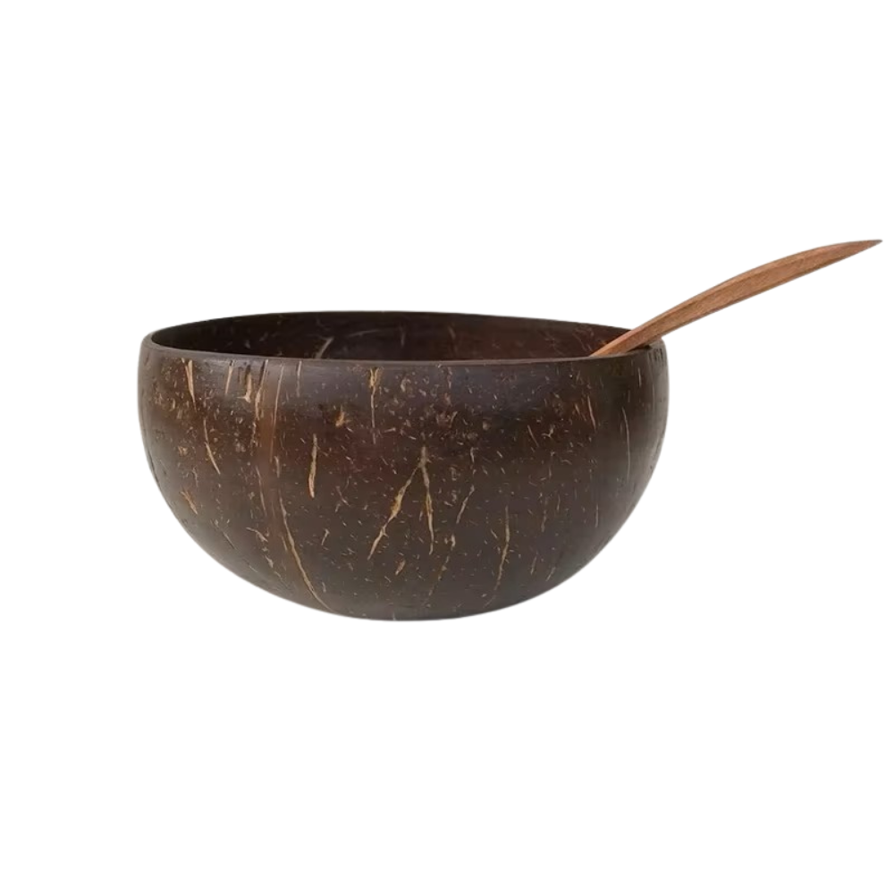 COCOS - Skål med ske af kokosnøddeskal